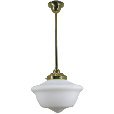 Single Rod Pendant Light With 12" Victorian