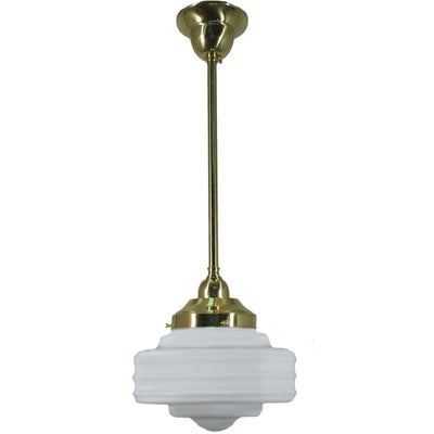 Single Rod Pendant Light With Detroit 8"