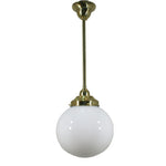 Single Rod Pendant Light With 8" Sphere