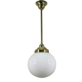 Single Rod Pendant Light With 8" Sphere