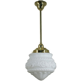 Single Rod Pendant Light With 8" Premier
