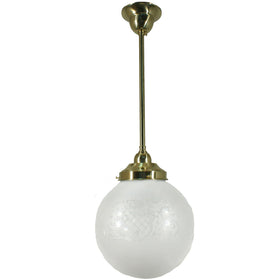Single Rod Pendant Light With 8" Sheffield