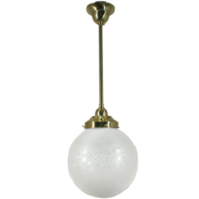 Single Rod Pendant Light With 8" Sheffield