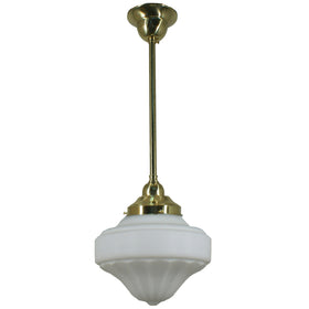 Single Rod Pendant Light With 9" Derby