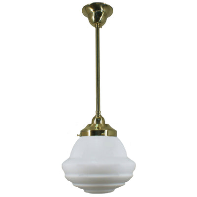 Single Rod Pendant Light With Parkville 9"