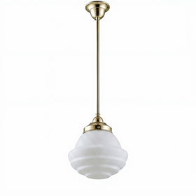 Single Rod Pendant Light With Parkville 9"