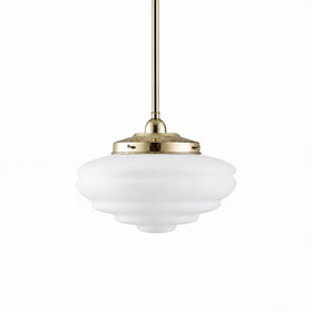 Single Rod Pendant Light With Chateau