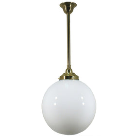 Single Rod Pendant Light With 12" Sphere