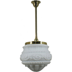Single Rod Pendant Light With 12" Premier