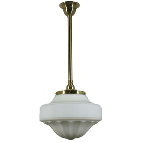 Single Rod Pendant Light With 13" Derby