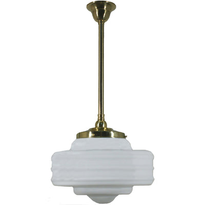 Single Rod Pendant Light With Detroit 14"