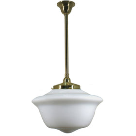 Single Rod Pendant Light With 16" Victorian