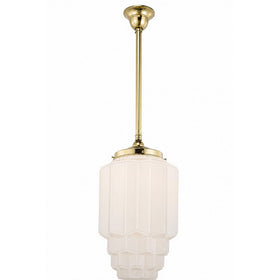 Single Rod Pendant Light With Bergerac