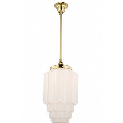 Single Rod Pendant Light With Bergerac