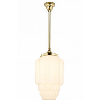 Single Rod Pendant Light With Bergerac