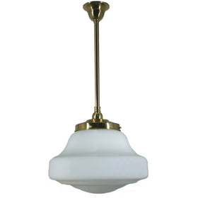 Single Rod Pendant Light With 14" Lincoln
