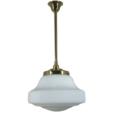 Single Rod Pendant Light With 14" Lincoln