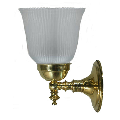 Kline Wall Light Brass With Zipper 23 Glass by Lode Lighting
