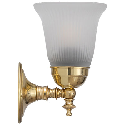 Kline Wall Light Brass With Zipper 23 Glass by Lode Lighting