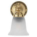 Kline Wall Light Brass With Zipper 23 Glass by Lode Lighting