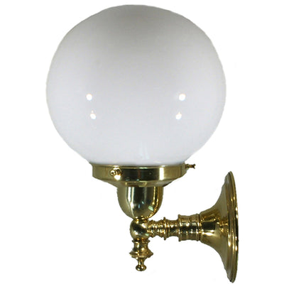 Koscina Wall Light with 6'' Opal Gloss Sphere by Lode Lighting
