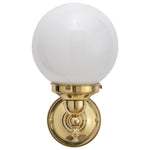 Koscina Wall Light with 6'' Opal Gloss Sphere by Lode Lighting