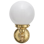 Koscina Wall Light with 6'' Opal Gloss Sphere by Lode Lighting