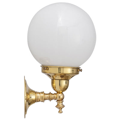 Koscina Wall Light with 6'' Opal Gloss Sphere by Lode Lighting
