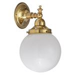 Koscina Wall Light with 6'' Opal Gloss Sphere by Lode Lighting