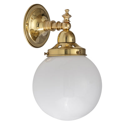 Koscina Wall Light with 6'' Opal Gloss Sphere by Lode Lighting