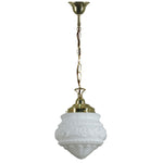 Single Chain Pendant With 8" Premier Opal Matt Glass