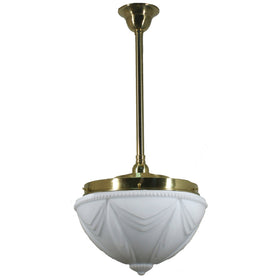 Single Rod Pendant Light With 14" Empire