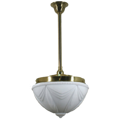 Single Rod Pendant Light With 14" Empire