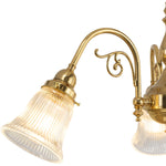 Victoriana 3 Light Pendant with Zipper 23 Clear Shades by Lode Lighting