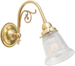 Victoriana Wall Bracket with Zipper 23 Clear Shade by Lode Lighting