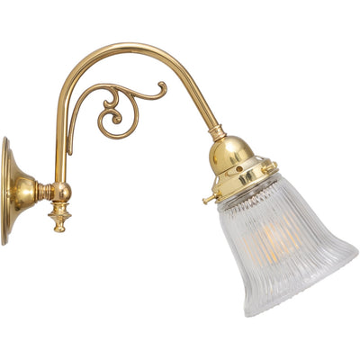 Victoriana Wall Bracket with Zipper 23 Clear Shade by Lode Lighting
