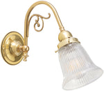 Victoriana Wall Bracket with Zipper 23 Clear Shade by Lode Lighting