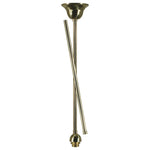 rod set standard 1 2 x1mt 2pcs polished brass by Lode Lighting