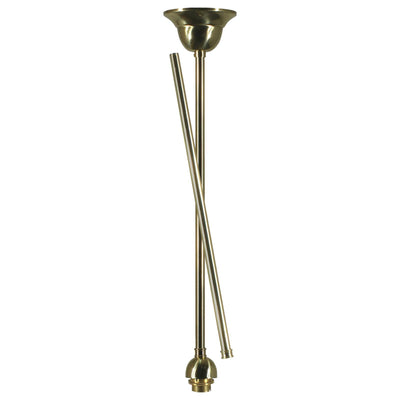 rod set standard 1 2 x1mt 2pcs polished brass by Lode Lighting