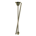rod set standard 1 2 x1mt 2pcs polished brass by Lode Lighting