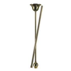 rod set standard 1 2 x1mt 2pcs polished brass