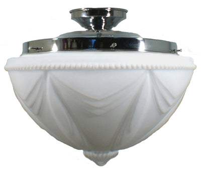 DIY Batten Fix With 14" Empire Opal Matt Glass by Lode Lighting