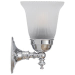 Kline Wall Light Chrome With Zipper 23 Glass by Lode Lighting