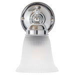 Kline Wall Light Chrome With Zipper 23 Glass by Lode Lighting