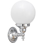 Koscina Wall Light with 6'' Sphere Opal Gloss by Lode Lighting