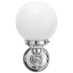 Koscina Wall Light with 6'' Sphere Opal Gloss by Lode Lighting