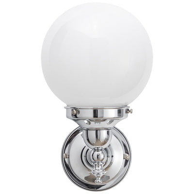 Koscina Wall Light with 6'' Sphere Opal Gloss by Lode Lighting