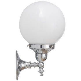 Koscina Wall Light with 6'' Sphere Opal Gloss by Lode Lighting