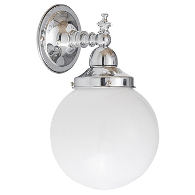 Koscina Wall Light with 6'' Sphere Opal Gloss by Lode Lighting