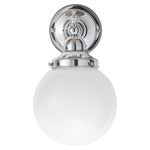 Koscina Wall Light with 6'' Sphere Opal Gloss by Lode Lighting
